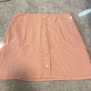 Peach A-line skirt